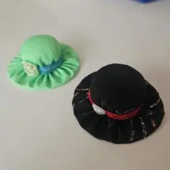 帽子型　マグネット　ミントグリーン　ブラック