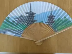 西の京薬師寺 扇子　朝日生命　ノベルティ