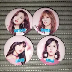 twice トワイス　缶バッジ　4個