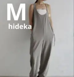しまむら　hideka バレルサロペット　グレー　M 新品