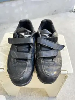 Mizuno ブラック 野球シューズ ベルクロ式　22.0cm