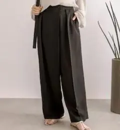RIVE DROITE リヴドロワ 24SS リネンライクラップパンツ01