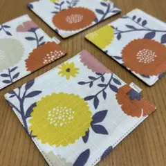 ハンドメイド　コースター　和北モダン　Ｃ②　４枚セット