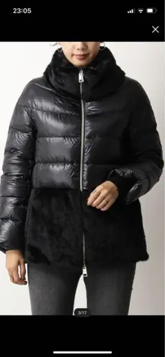 ヘルノ 定番ダウン黒40