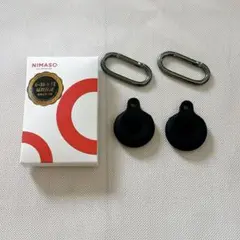 NIMASO Air Tagケース　2個セット　ブラック　柔らかい