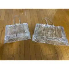 クリアトートバッグ シンプル無地 スパバッグ プールバッグ セット B4 A3