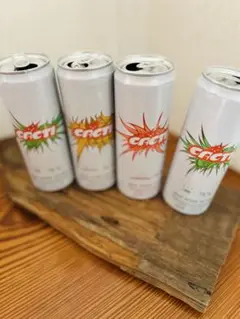 【空き缶】カクタイ　cacti 4本セット　あきかん