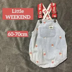 【美品】しまむら バースデイ リトルウィークエンド　サロペット 70サイズ