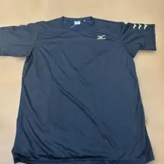 中古美品ミズノ 黒 ショートスリーブシャツsize 2XL