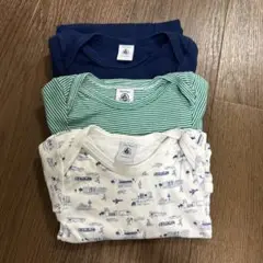 美品★プチバトー★ロンパース3枚組