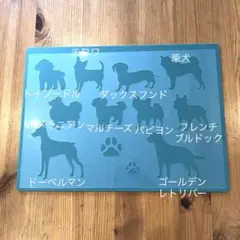 No.170 送料込 ステンシルシート 犬　シルエット　ワンちゃん　足跡