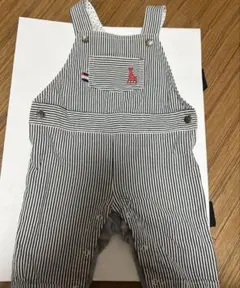 ストライプ柄オーバーオール 95cm以下用