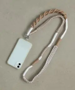 配色ロープストラップ スマホショルダー スマホストラップ ロープ ロープ編み
