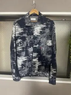TAAKK ジャガード　デニムジャケット　サイズ2 MからL相当