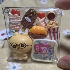 ミニチュアフィギュアセット 食べ物モチーフホルダー