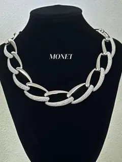 MONET モネ シルバー リンクチェーン ネックレス