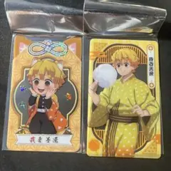 鬼滅の刃 漆ノ型 in ナムコ 特典 クリアシート 我妻善逸 ホロ