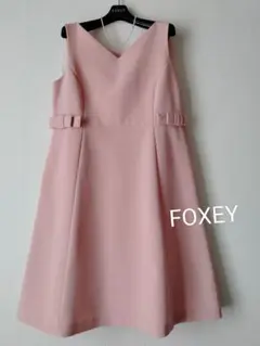 ☆フォクシーニューヨークピンク系リボンワンピース希少42☆
