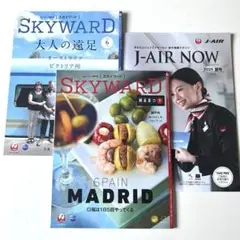 JAL 機内誌スカイワード２０２5年2冊セット＆ジェイエアナウ夏号付き