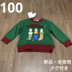 ミッフィー うさこ クリスマス ソックス 長袖 トレーナー 緑 100