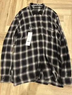 最安値　23ss COMOLI レーヨンチェックシャツ　サイズ3 タグ付　コモリ