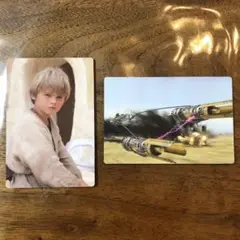 STAR WARS えびチップス　カード　001 アナキン、005 ポッドレース