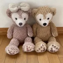 ダッフィ＆シェリーメイのぬいぐるみ2体セット