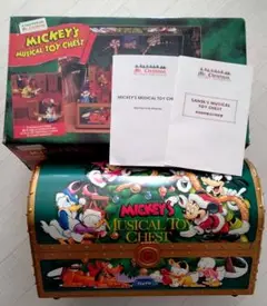 きよ MICKEY'S MUSICAL TOY CHEST 外箱有り Disney Mickey Mouse - RARE Mickey's Toy Chest Music Box by