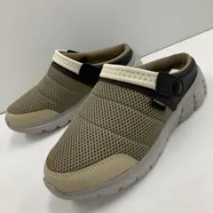 新品★メンズ★Sサイズ★軽量 幅広 メッシュサボサンダル 薄茶色 2748