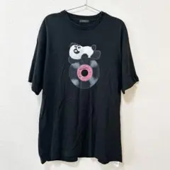 Candy Stripper Tシャツ　XLサイズ　Y2K パンダ　黒