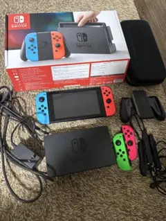 Nintendo Switch ニンテンドースイッチ本体➕ジョイコン➕ケース付