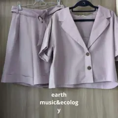 薄紫 ショートパンツセットアップ