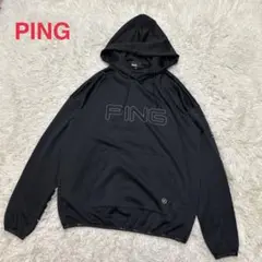 PING ピン　ゴルフウェア　パーカー　黒　ブラック　Mサイズ　メンズ