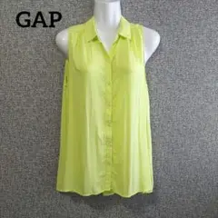 GAP 蛍光イエロー ノースリーブシャツ ギャップ