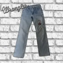 80s 90s USA製　Wrangler ライトブルーデニム ストレートレッグ