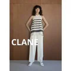 CLANE クラネ BASIC TUCK PANTS IVORY 1