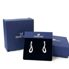 スワロフスキー　イヤリング シルバー ドロップ 希少 レア Swarovski