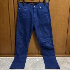 【美品】日本製 Johnbull スキニーパンツ ブルー M