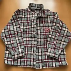 papp チェック柄ジャケット 110cm