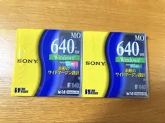 SONY ソニー　MO ディスク　640MB 2枚