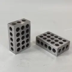ミニフライス盤作業用 精密ブロック 2個セット