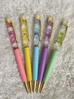 ハーバリウムボールペン　5本セット　@46