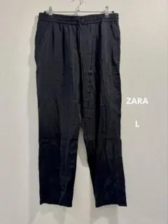 ZARA クロップド丈フレアーパンツ Lサイズ