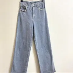 【美品】coca/コカ ポケットパールデニム Mサイズ
