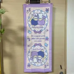 フェイスタオル★サンリオ♡リトルツインスターズ♡ピンクパープル