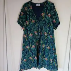 h.b Pink City...relax半袖チュニック ハワイ　花柄　美品