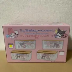 パープル　エンジェルクリアティッシュケース　マイメロディ♡クロミ
