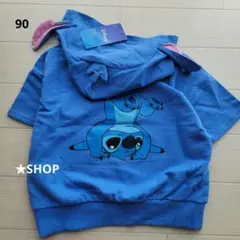 ディズニー スティッチ なりきり 半袖 tシャツ パーカー 90