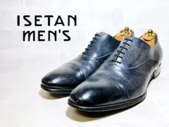 イタリア製【美品】ISETAN men's ストレートチップ 濃紺 42
