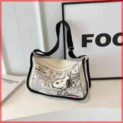 $【限定商品】スヌーピー バッグ キャンバス ショルダー 小さ目 可愛いバッグb